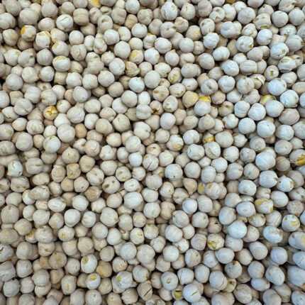 White roasted chickpeas
