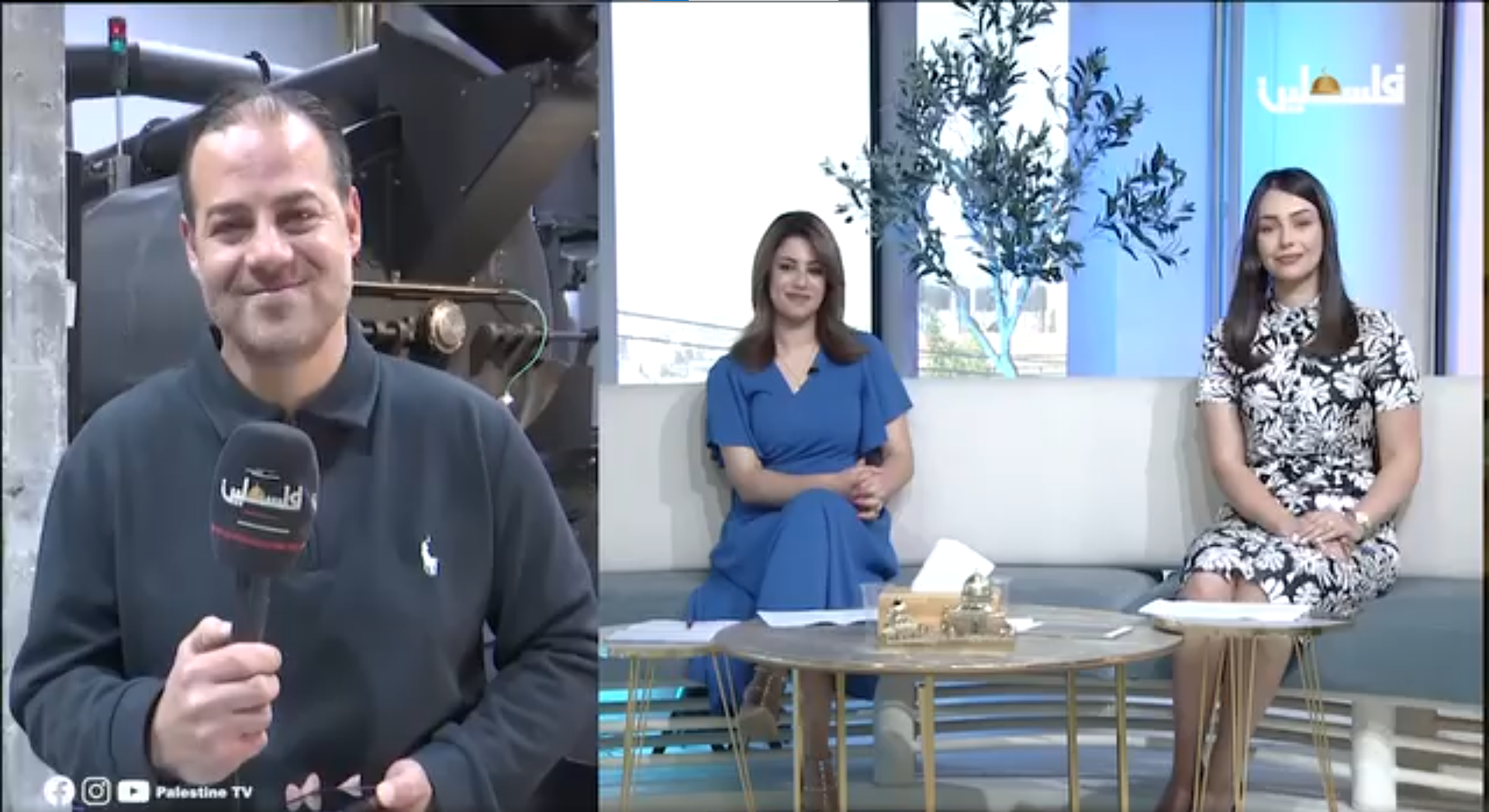 مقابلة ركن القهوة ضمن برنامج فلسطين هذا الصباح على تلفزيون فلسطين
